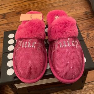 Juicy Couture Rhinestone Slippers